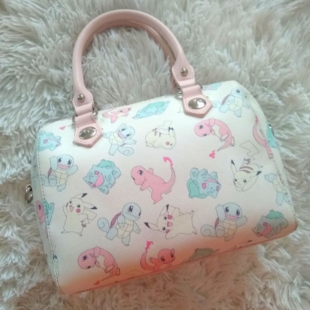 Loungefly Pokémon Starters Pastel Print Purse - Picture 3 of 17